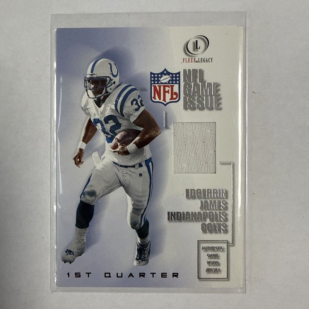 Edgerrin James NFL Game Issue Fleer Legacy Jersey Patch Colts 2001 #GI-EJ